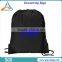 High quality logo print cotton cloth drawsting bag / backpack bag