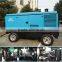 portable diesel oil injected rotary screw type air compressor for jack hammer