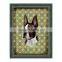 Wooden Framed Wall Decor Printing With Dog