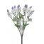 high quality 5 branches silk artificial flower lavender for interior and wedding decoration