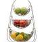 3 Tier Chrome Triple Hammock Fruit Basket