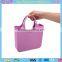 Accept custom order women gender silicone ladies hand bags