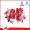 2015 New style handmade grosgrain ribbon bow Girls hair bows bulk