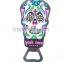 China Wholesale Sugar Skull Fridge Magnet Bottle Opener/ Beer Bottle Opener