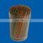 250pcs colored round wooden toothpicks