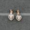 Fashion style rose gold diamond pendent set