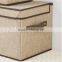 Coffee Oxford Large Clothes Book Container Organizer Box ,Polyster Folding Storage Box Cube with Lid