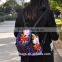 Hot Sale Customized Vintage Canvas Backpack For Women, Vintage soft Backpack Canvas embroidery