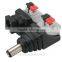 MALE 2.1MM X 5.5MM DC POWER CONNECTOR DIY SPRING CLAMP QUICK FIX