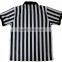 sublimated referee shirt/customized referee shirt with zip front/black white stripe referee shirt