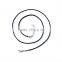 leather chain necklace with stainless steel clasp for women men
