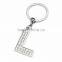 DIY promotion gifts zinc alloy die casting letter S keychain,3D bling diamond crystal rhinestone Logo alphabet letter key chain