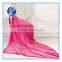 100% polyester plain coral fleece fabric