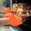 Heat Resistant Silicone BBQ Gloves/Professional Grilling Silicone Oven Mitt