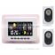 Automatic wireless weather station with 2 sensors/ Weather Station with Digital Clock Barometer In/Outdoor Temperature Humidity