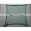 PP green color knotted trailer cargo net