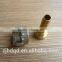 Brass straight hose barb fitting with cap
