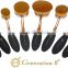 2016 New!!! 10 PCs oval makeup brush makeup sets Cosmetic