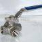 304 316 stainless steel 3-way water valve