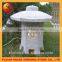 lantern light medium handcarved nature stone fence lantern