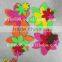 factory directly popular selling eco-friendly felt flower stickers, felt sticker craft