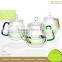 Hot Sale Heat Resistant Borosilicate Glass Tea Sets With Cups