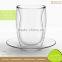 Eco Friendly Personalized Borosilicate Personalized Tea Cup Saucer Set