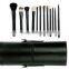 12 Pcs Pro Makeup Cosmetic Brush Kit Leather Cylinder Cup Holder Case Set Cheap Makeup Brush