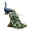 Polyresin Blue Peacock Home Decorations Gifts