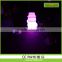 Blinking light with artistic christmas snowman, Snowing Christmas Snowman Family with umbrella base with LED lights and tree