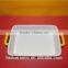 Microwave Safe Porcelain Dish Unique Bakeware With Handle