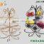2016 Kitchen Storage Organizer Hot Sale Metal Hanging 3 Tier Fruit Basket Stand