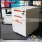 Personal 3 drawer mobile pedestal cabinet movable cabinet metal drawer cabinet