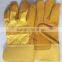 yellow industrial gloves