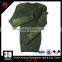 Military Olive Green cardigan sweater for men with Wool pullove