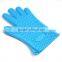 Non-Slip Food Grade Oven Mitts, Pot Holder for Cooking, Baking, Barbeque (BBQ), Cooking 5-Finger Protective Kitchen Gloves