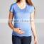 Maternity Clothing Clothes Ruched Maternity/Nursing Top 95% rayon / 5% spandex Scoop Neck wholesale blank maternity t shirts