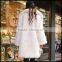Korean Fashion Style Inter White Fur Parka Coat