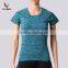 Ladies sportswear fitness clothing training short sleeve sport shirt women