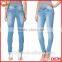 Wholesale Mid Rise Jeans Skinny-leg Cut Cotton Jeans Women