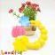 Food Grade Baby Rattle Ring Toy Infant Teething Circle Silicone Rattle Rings