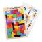 Colourful Wooden Colorful Tangram Puzzle Tetris brick pass game Russia square blocks