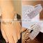 Womens Wristband Bangle Crystal Cuff Bracelet Bling Hand Chain Bracelet