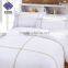 5 star hotel luxury bedding set satin drill bed sheet customized printed bed linen