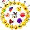 Plush Decorations Party Supplies Gifts Emoji Keychain For Festival Kids