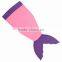Fashion Contrast Colors Fleece Shark Tail Sleeping Bags for Toddlers