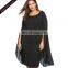 fashion mature women elegant flare sleeve plus size cocktail dresses