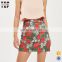 China wholesale back zip fastening embroidery floral skirts women