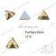 DZ-1010 silver foiled flat back glass pendant stones for jewelry making