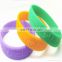Fashional design one color printing silicone bracelet rubber wristband for promotion